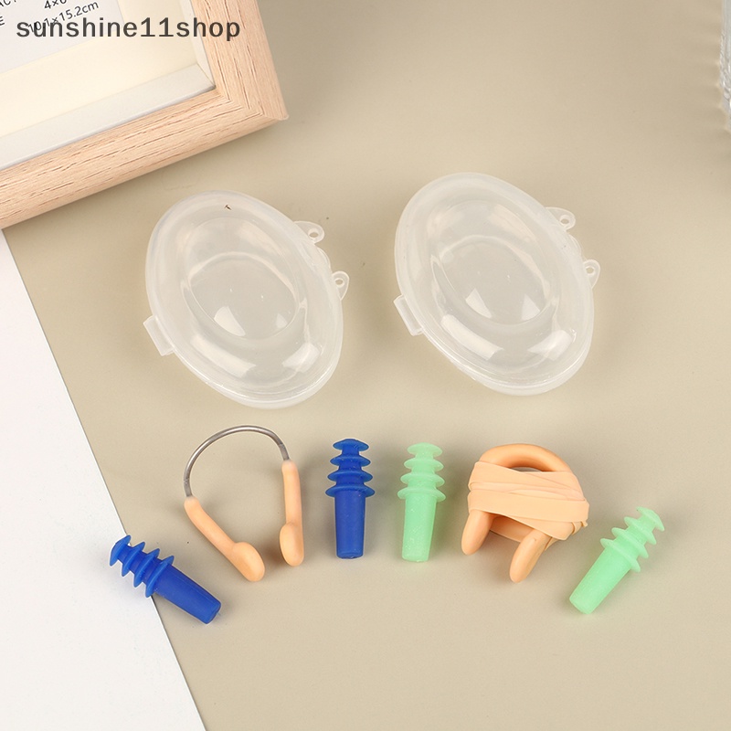 Sho 1Box Klip Hidung Silikon Lembut Tidak Licin Tahan Lama Klip Hidung Kawat Baja Yang Dapat Disesuaikan N