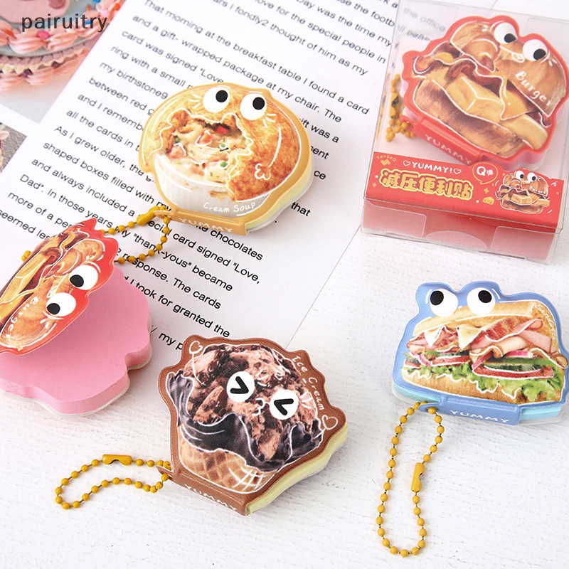 Prt Random Kreatif Planet Makanan Tanaman Deion Sticky Note Portable Pendant Book Cute Bean Book Mewarnai Halaman Memo Pad Kecil PRT