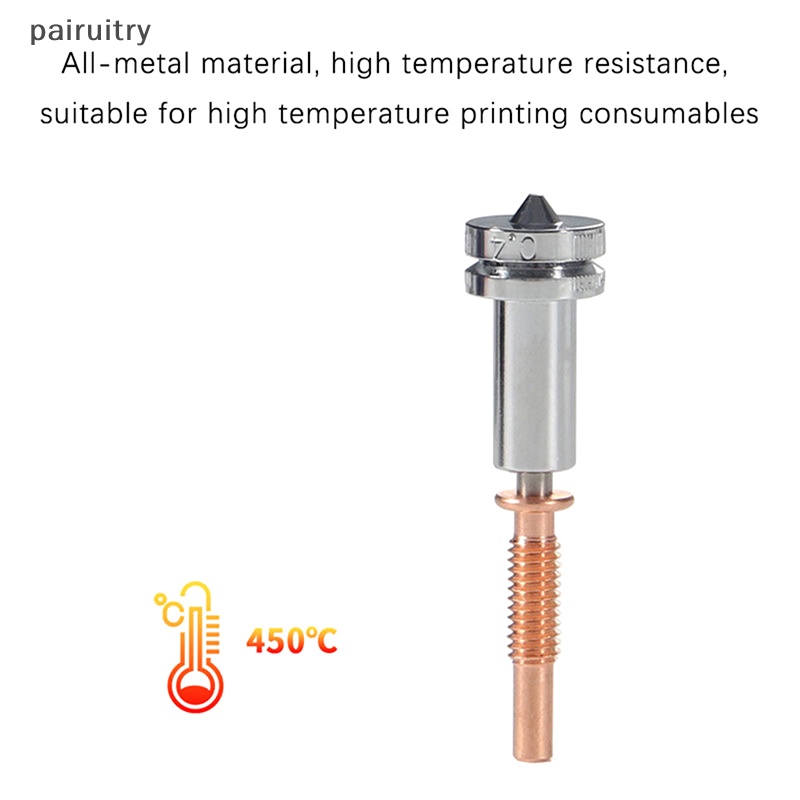 Prt Clone Nozzle Tembaga Titanium Alloy Nozzle 0.4mm Serba Nikel Plag PRT