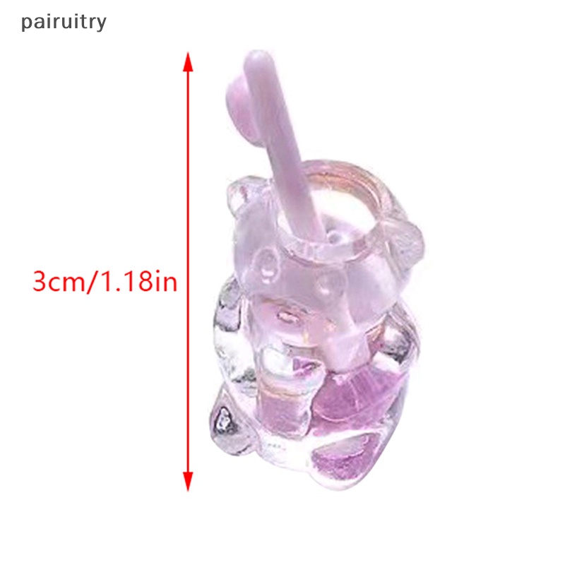 Prt 5PCS Luminous Transparan Beruang Resin Dekorasi DIY Miniatur Ornamen Hadiah PRT