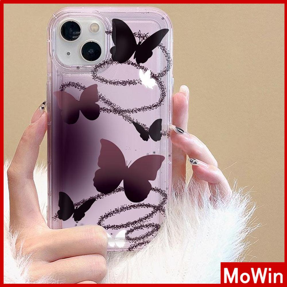 Case iPhone 14 Pro Max iPhone Case Bening Case TPU Soft Case Airbag Shockproof Lucu Gradien Kupu-kupu Kompatibel dengan iPhone 13 Pro Max iPhone 12 Pro Max 11 8Plus 7Plus 6Plus XR XS
