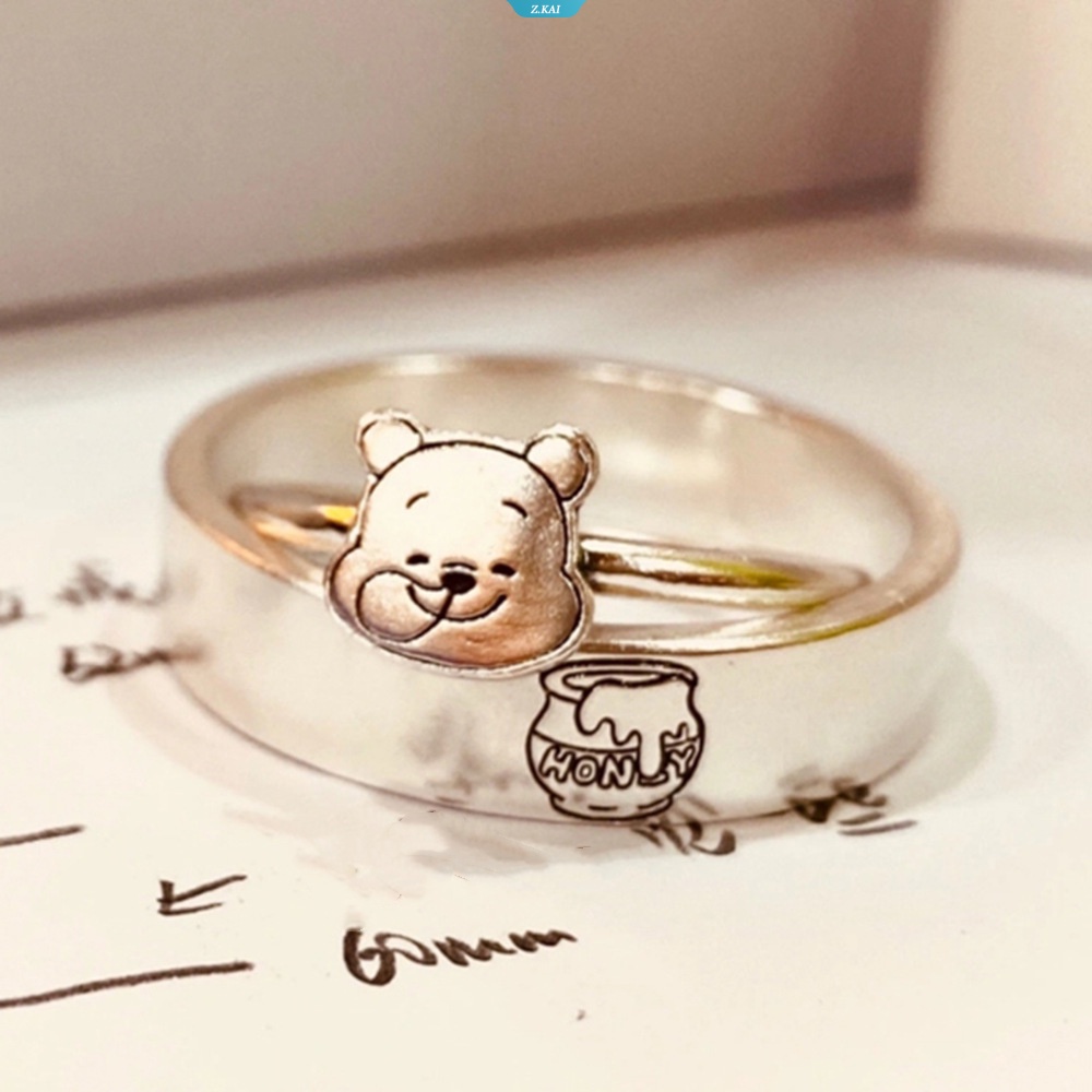 2023terbaru Karakter Kartun Tennie Weenie Kawaii Honeypot Pasangan Yang Dapat Disesuaikan Cincin Ring Festival Perhiasan Hadiah [ZK]