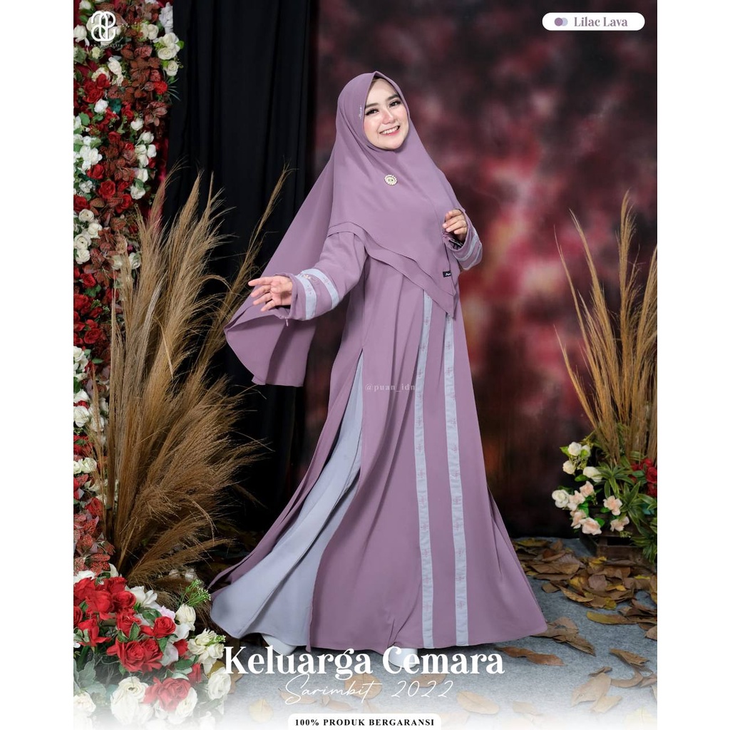 Sarimbit Keluarga Cemara Abaya Mom Set Khimar Paulista ORIGINAL by Puan ID