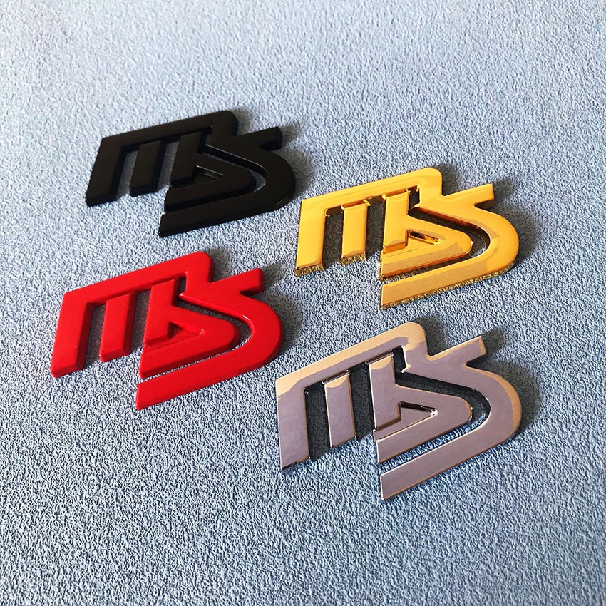 3D Metal Stiker Mobil MS MazdaSpeed Logo Emblem Sticker Decal Untuk Mazda 23 5 6 Axela Atenza CX-5