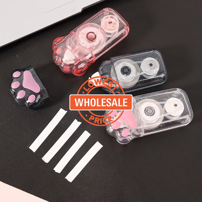 [Grosir] Tape Coating Tape Transparan Mini/ Lakban Koreksi Cakar Kucing Kreatif/ Cairan Koreksi Portabel Berkapasitas Tinggi/Koreksi Error Siswa Dengan Alat Tulis/