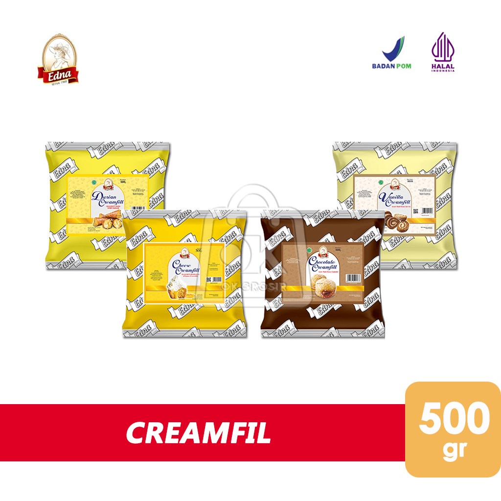 

Creamfil Cream Filling EDNA / Krim Isian Roti (500 gr)