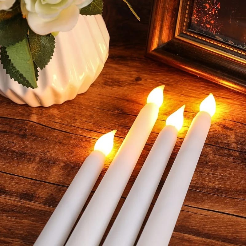 LILIN LED PANJANG /LILIN ELEKTRIK PUTIH / SMOKELESS CANDLE 27CMTermurah