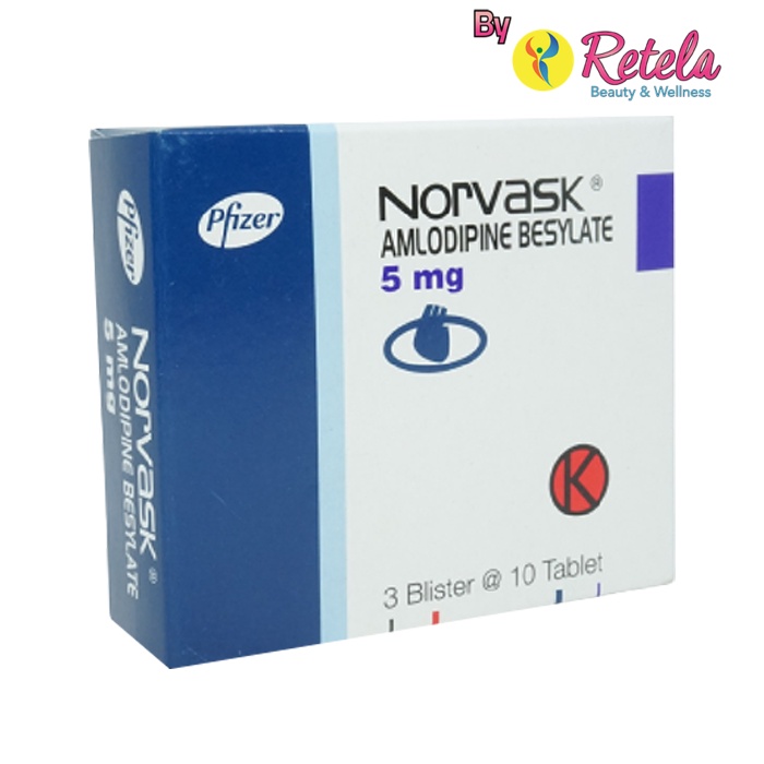 NORVASK 5MG 1 STRIP 10 TABLET