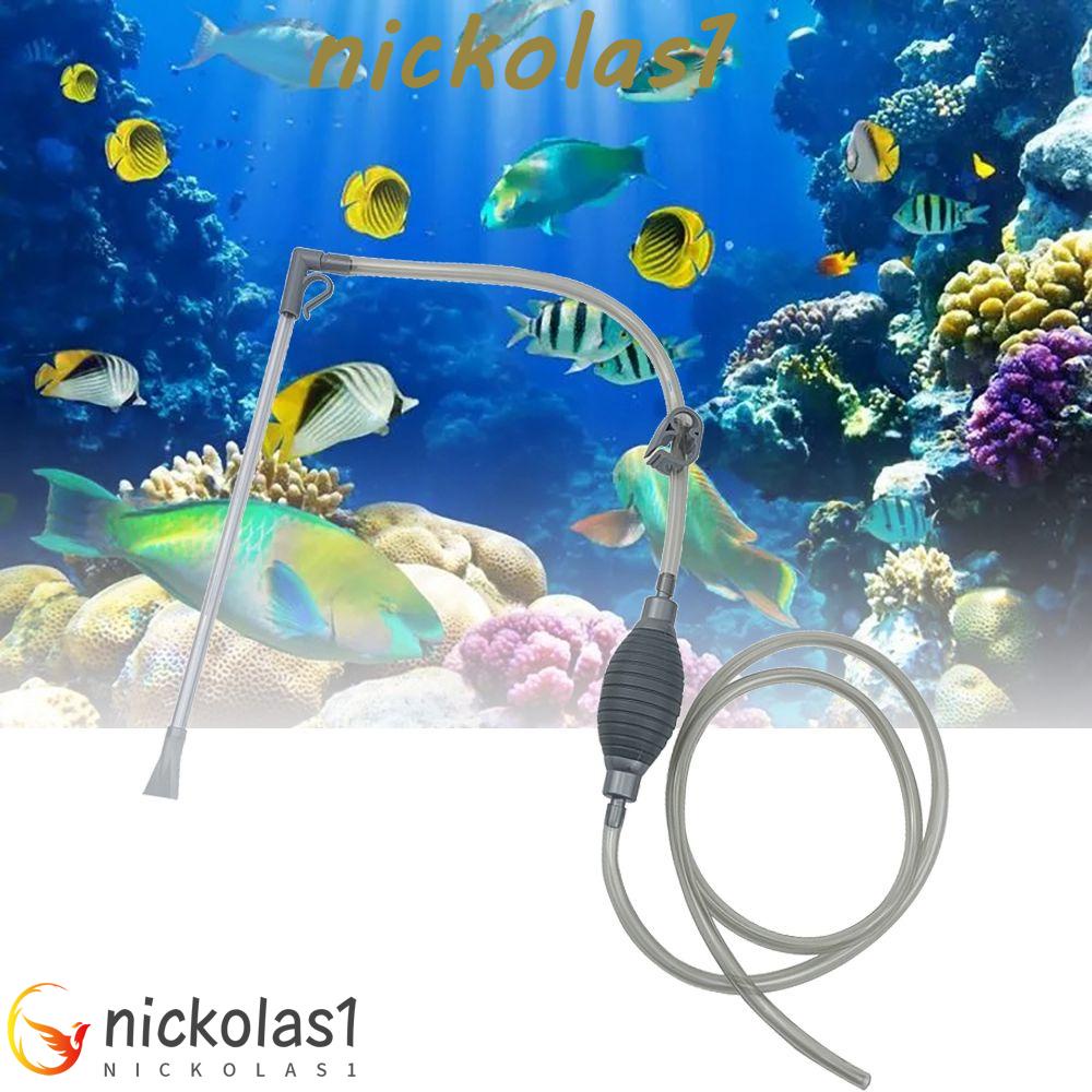 Nickolas1 Alat Pembersih Air Semi Otomatis Dengan Nozzle Filter Tangki Ikan Pompa Udara Aquarium Cleaner Cleaning Aksesoris Aquarium Siphon