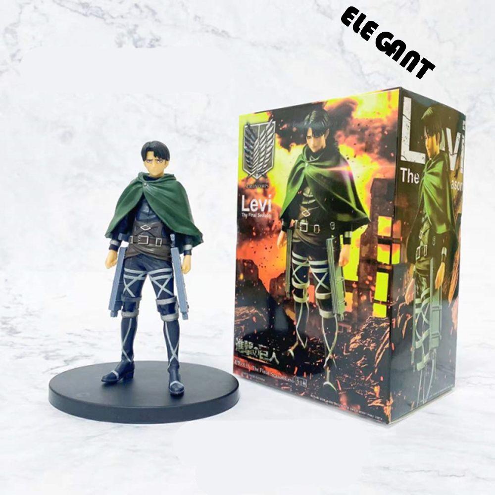 [Elegan] Attack on Titan Figure Hadiah Ulang Tahun Koleksi Model Mainan PVC Rivaille Levi Figure