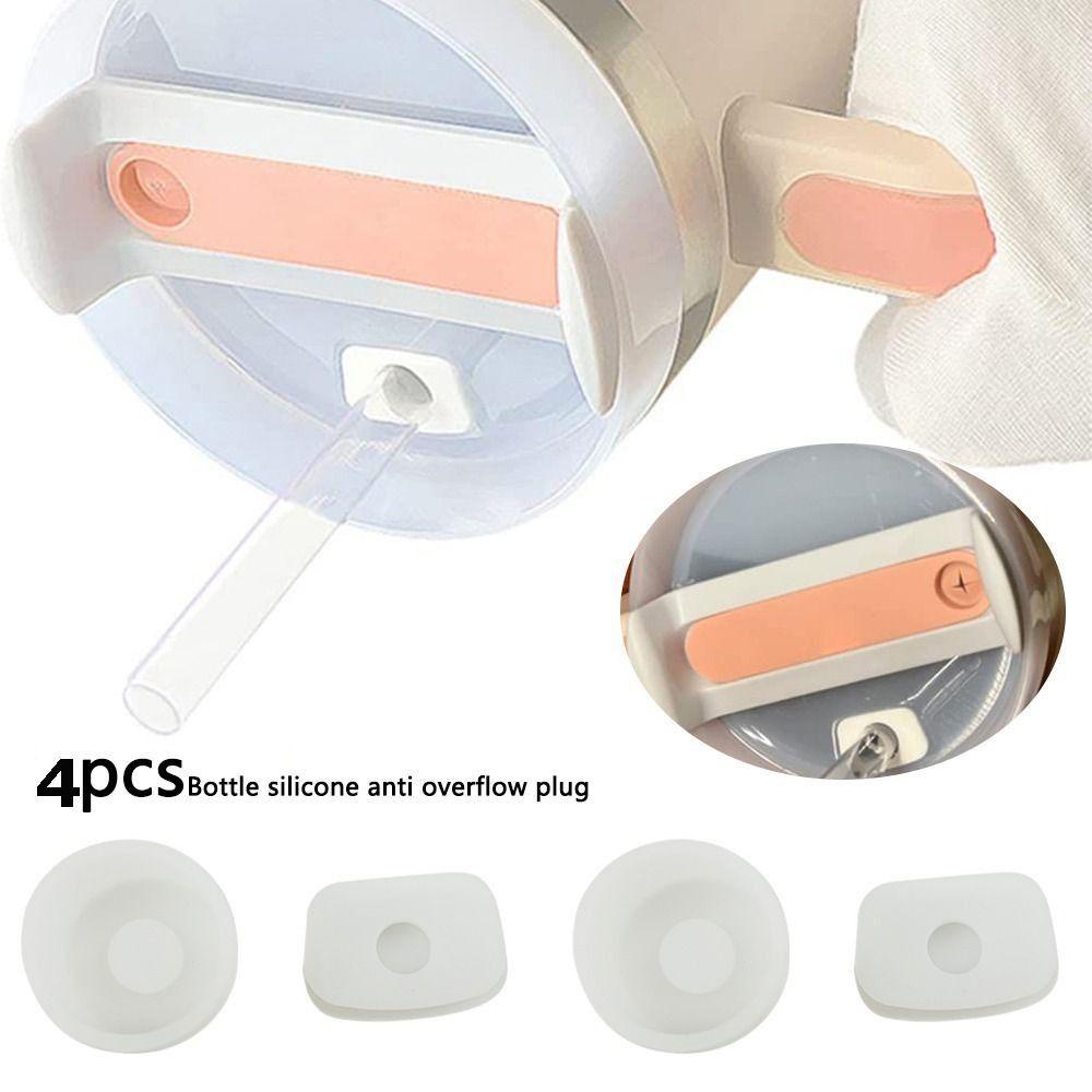 TOP 4pcs Straw Cover Set High Quality Alat Penutup Sedotan Untuk Stanley Cup 40oz/30oz Stopper Anti Bocor