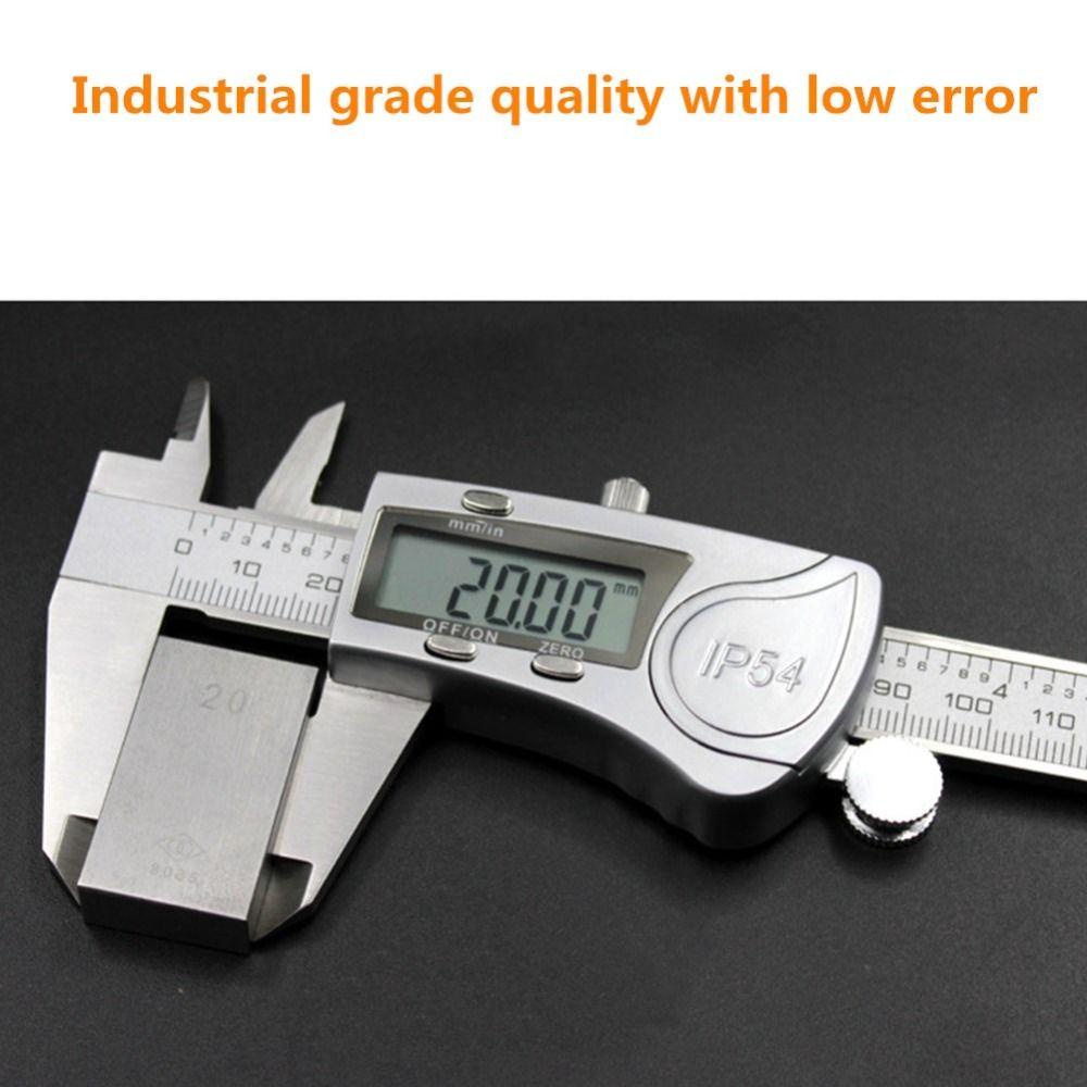 POPULAR Populer Jangka Sorong Digital Logam Elektronik Vernier Caliper Digital Caliper Alat Ukur Jangka Sorong Digital 6inch IP54 Jangka Sorong Anti Air