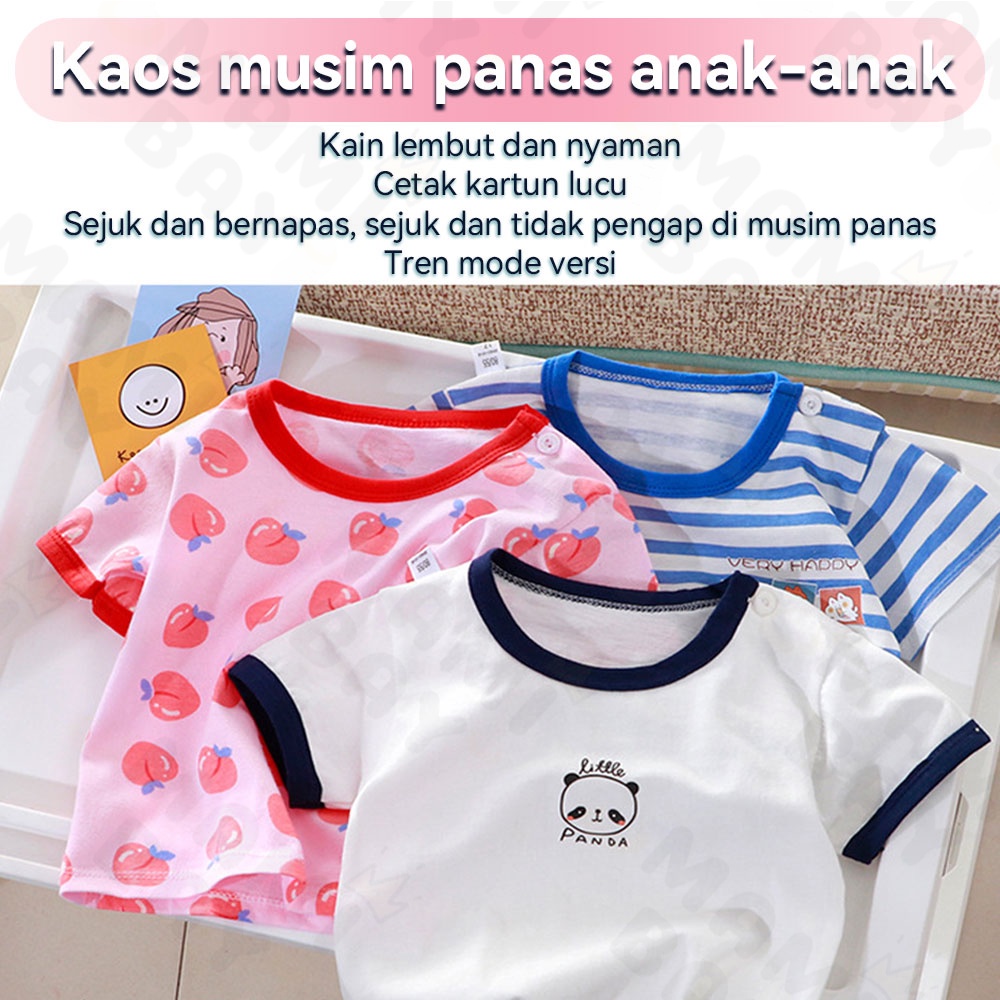 Mamibayi Baju Piyama Lengan Panjang Anak Motif Lucu Kaos Anak Bayi Import