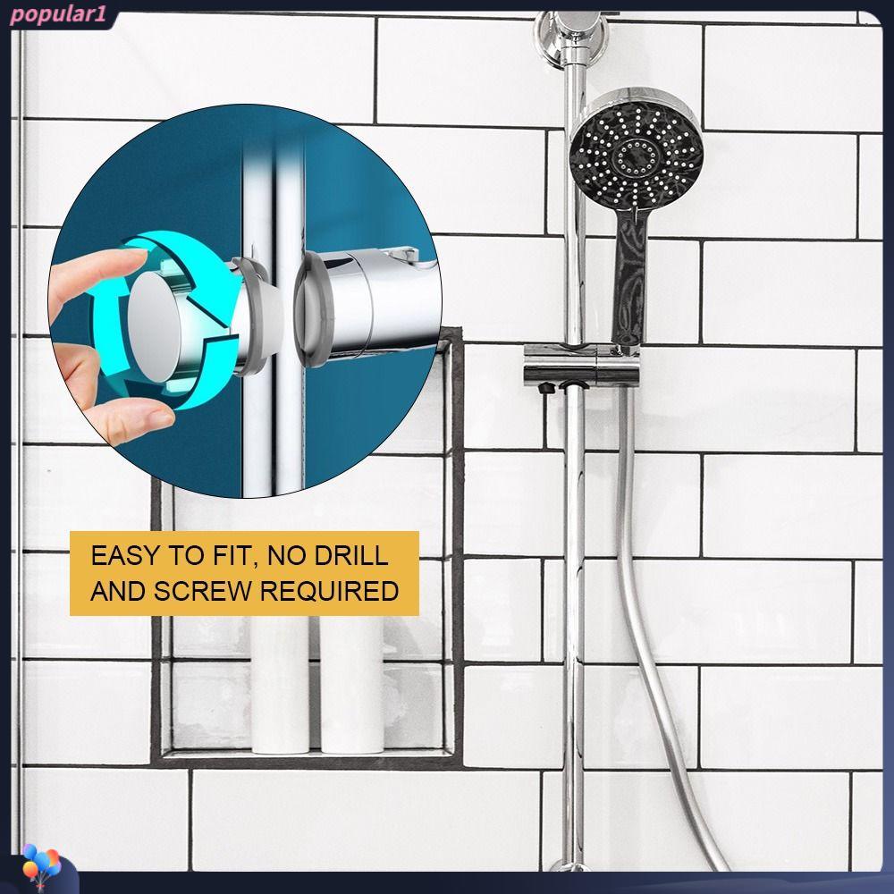 Populer Holder Kepala Shower 18-25mm Dengan Hook Pengganti Slide Rail Bar Holder