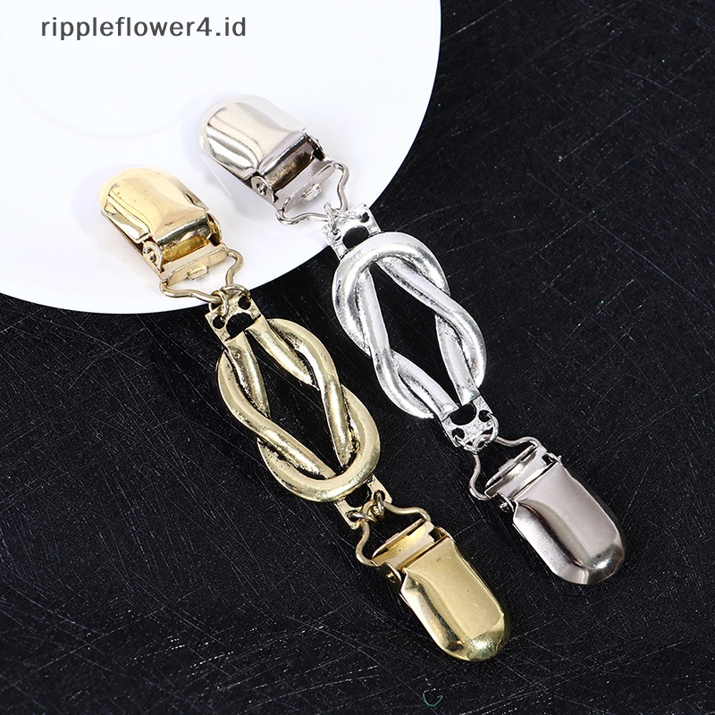 {rippleflower4.id} Sweater Cardigan Klip Mulut Bebek-Jepit Sweater Pin Bros Pakaian Dekor Perhiasan~