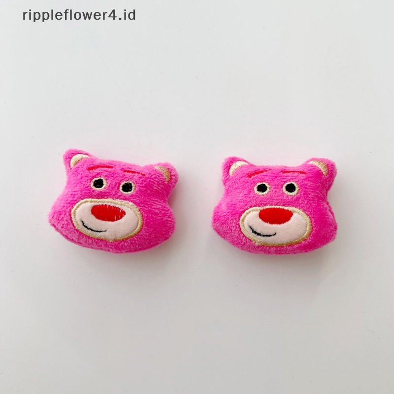 {rippleflower4.id} Bros Monster Bulu Biru Bermata Satu Strawberry Beruang Lencana Pin Bros Mewah Bros Lembut Kawaii Mewah Pin Bros Untuk Ransel Mantel Bros Aksesoris Dekorasi~