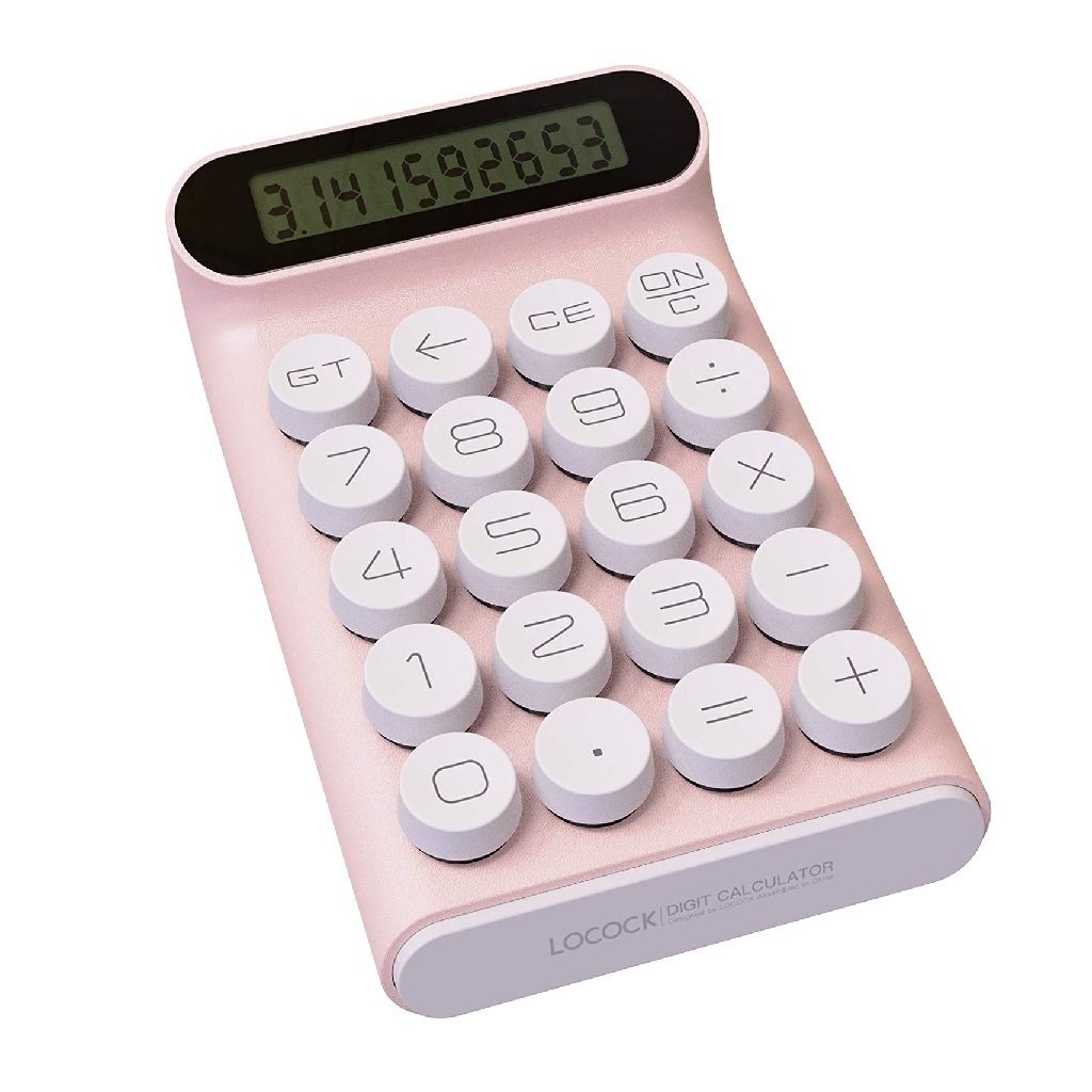 AKN88 - LOCOCK JS01 Mechanical Switch Button Calculator - Kalkulator 10 Digit