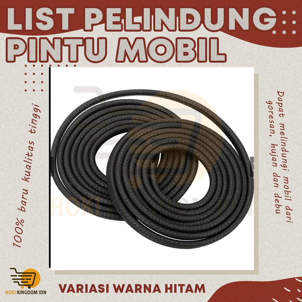 【5/10M】Karet Pintu Mobil/List Pelindung Pintu Mobil Universal Peredam Suara Strip VAriasi Aksesoris Mobil