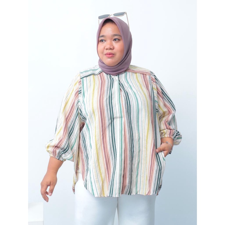 Blouse Candy Stripe Oversize - 2301.01.028