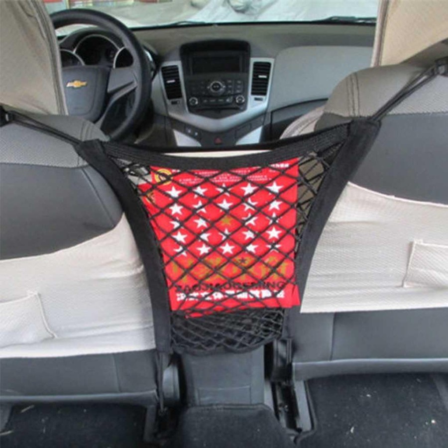 Indoholic Jaring Mesh Penyimpanan Barang Mobil Car Net Organizer -C38419-