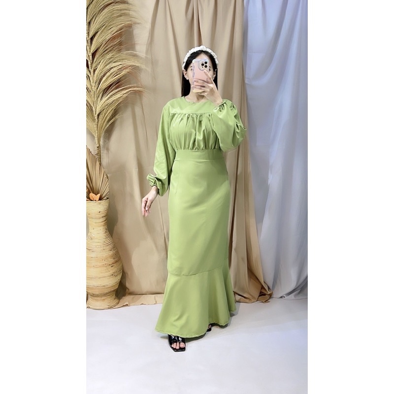 BEFAST - ZRD DRESS MAXY SYANI / Hyejin Dress Korean Look / LongDress Wanita Terbaru / Fashion Wanita Kondanga Wanita Hijab Style / Pakaian Casual Kekinian Remaja ABG / LongDress Polos Lengan Panjang / Termurah