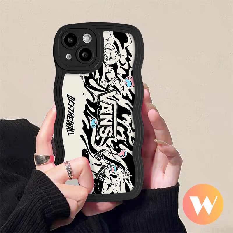 Untuk Redmi9 10C 10 12C 9C A1 10A 9A 9T A1+ Redmi Note 11s 10s 10 8 11 9s 9 11 Pro POCO M3 X3 NFC Pro Mi 11T Pro Wavy Edge Lembut Trendy V.ANS Anime M.ARVEL Graffiti Case