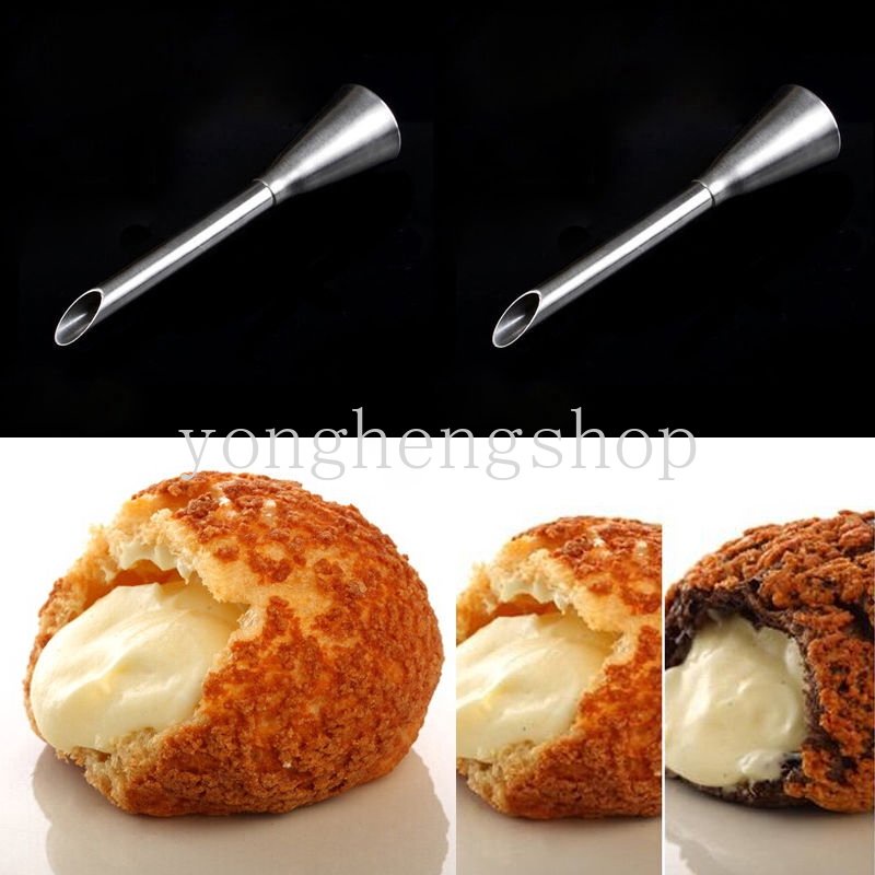 Stainless Steel Cream Icing Piping Nozzle Tips Pastry Cupcake Puff Cream Injector Rusia Nozel Dapur DIY Alat Kue Makanan Penutup Alat Dekorasi Kue
