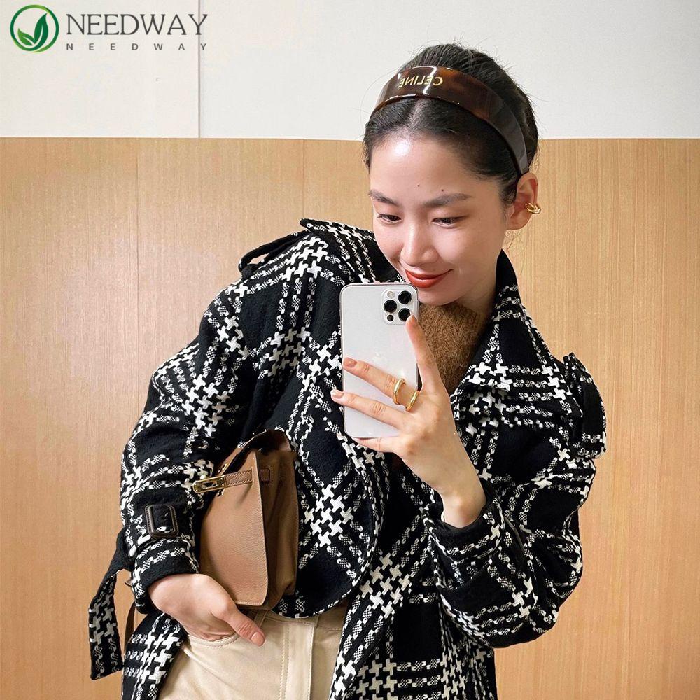 Needway Karet Rambut Asam Asetat All-match Memakai Rambut Cuci Muka Desain Fashion Make up Temperamen Gaya Korea Ikat Kepala