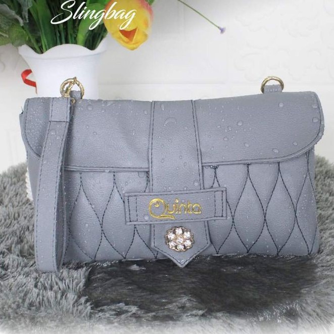 TAS SELEMPANG WANITA QUINTA QUEENIE TAS SELEMPANG UK. 23X13 CM TAS WANITA TAS PESTA WANITA BAG POUCH