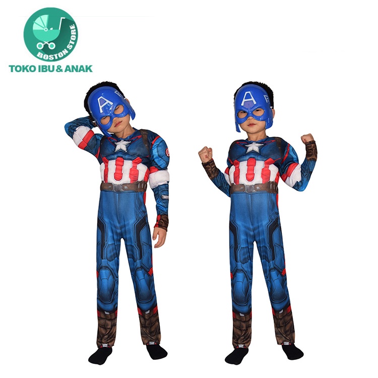 Bostonstore Custom Spiderman Anak Laki-laki / Cosplay spiderman / iron man kostum anak baju superhero Hallowen / Custom Spiderman / Custom Spiderman Anak / Custom Superhero Anak / Custom Halloween Anak / Cosplay Superhero / Custom Iron man