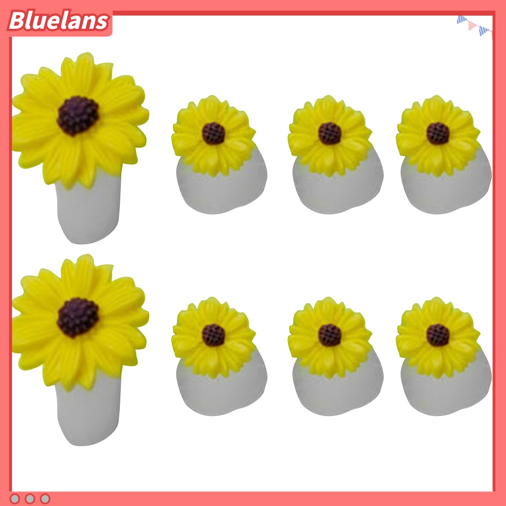 [BLM] 8pcs Bunga Bulat Jantung Silikon Pemisah Jari Kaki Pembatas Spacer Alat Nail Art