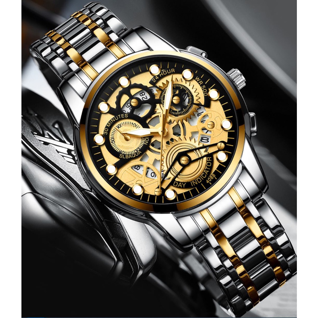 PROMO!!! Jam Tangan Pria Anti Air ORIGINAL FNGEEN VAVAVOOM 4088 Luxury Casual Quartz Anti Air