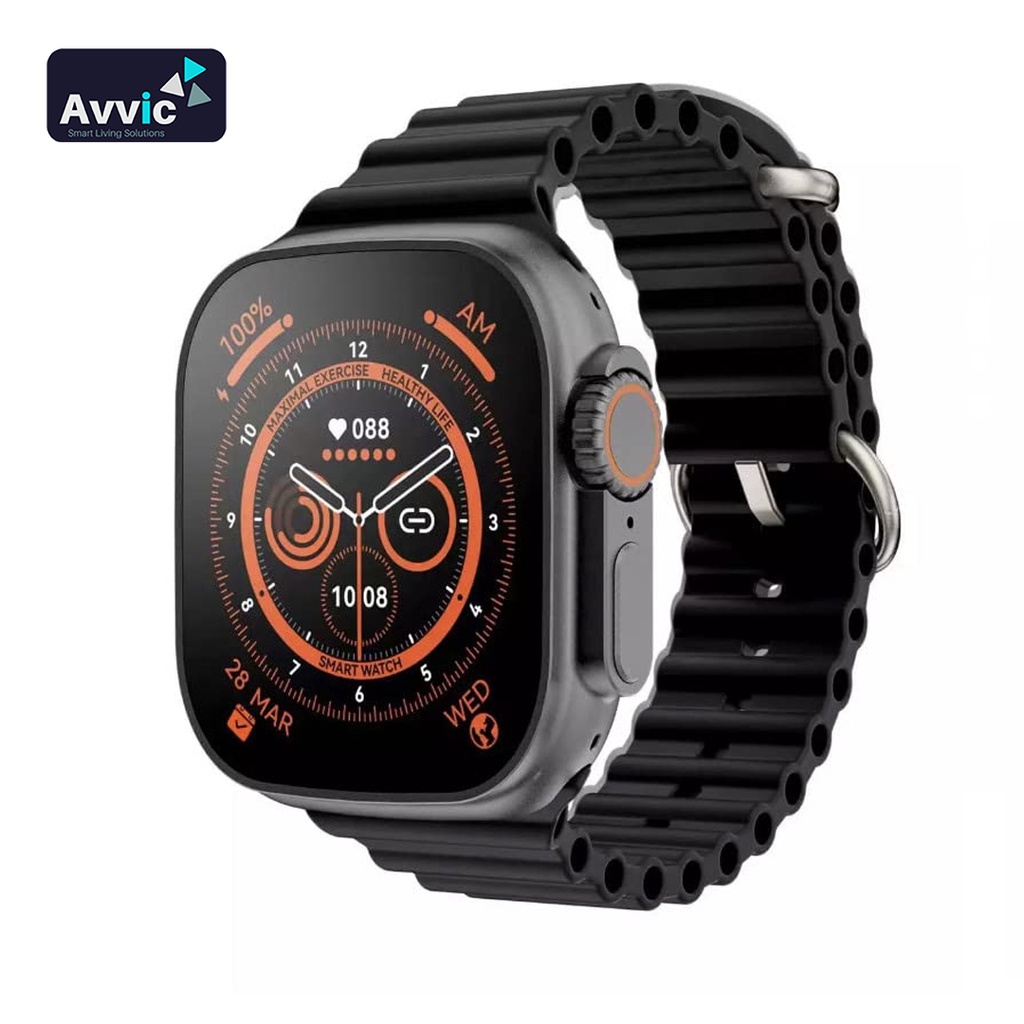 Jam Tangan Watch 8 Ultra Smartwatch 2.0 Big Screen Bluetooth Calling Kalkulator Game Full Touchscreen