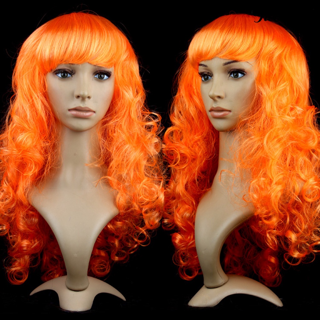 Twowood Wanita Wig Windproof Inner Mesh Nyaman Rambut Tengah Panjang Gelombang Wig Lurus Untuk Perempuan