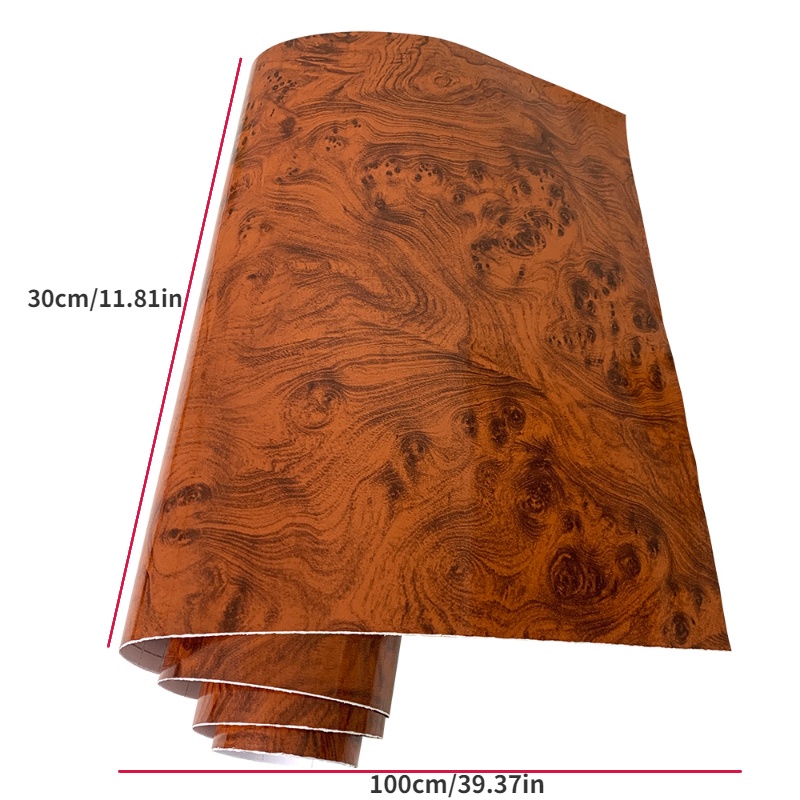 Universal Car 30*100CM Matte Serat Kayu PVC Vinyl Film Furniture Mobil Phone Sticker Dekorasi