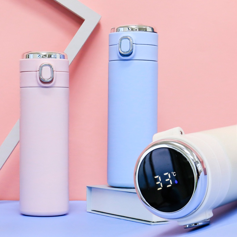 MIISOO Thermos LED Dengan Temperature Display Termos Temperatur Tahan Panas Stainless Steel