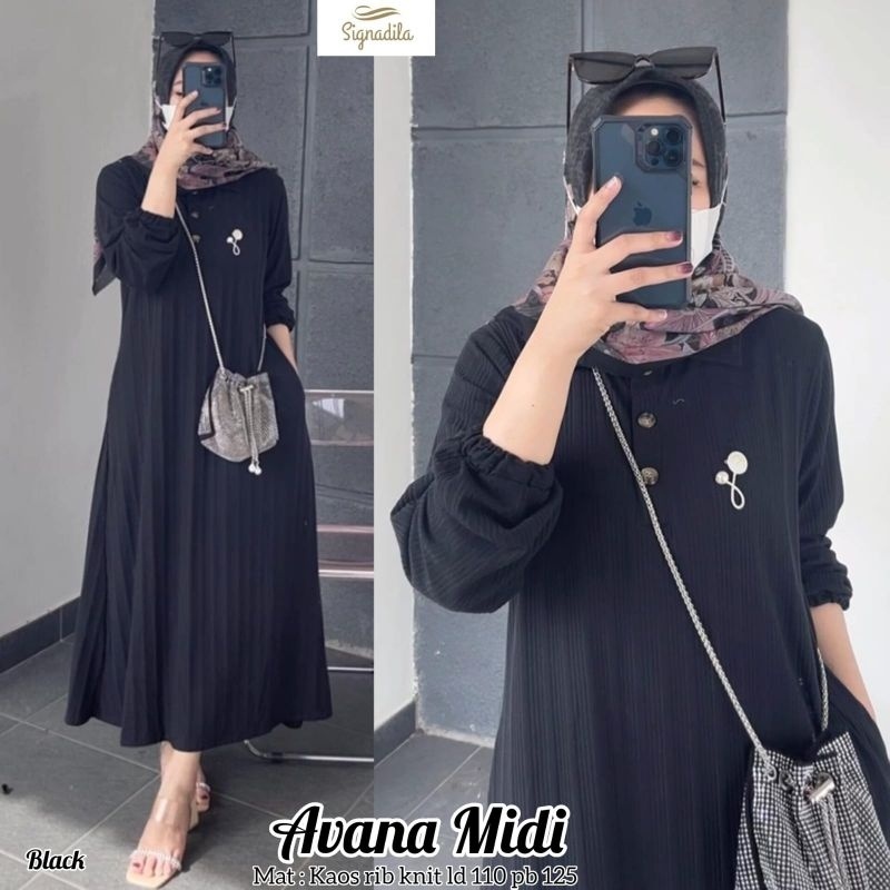 AVANA MIDI ORI SIGNADILA | Ld110 Kaos rib Knit