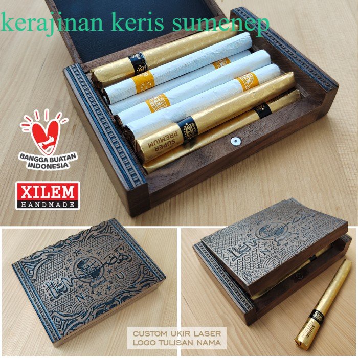 

Paket produk, Kotak Kayu, Cover Korek Kulit, Custom Ukir Laser termurah