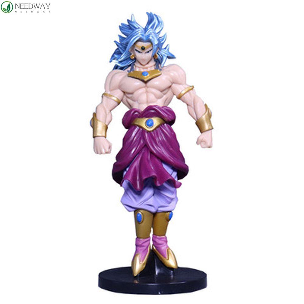 Needway Action Figure Untuk Anak Dekorasi Rumah DBZ Mainan Rambut Biru 22cm Budokai