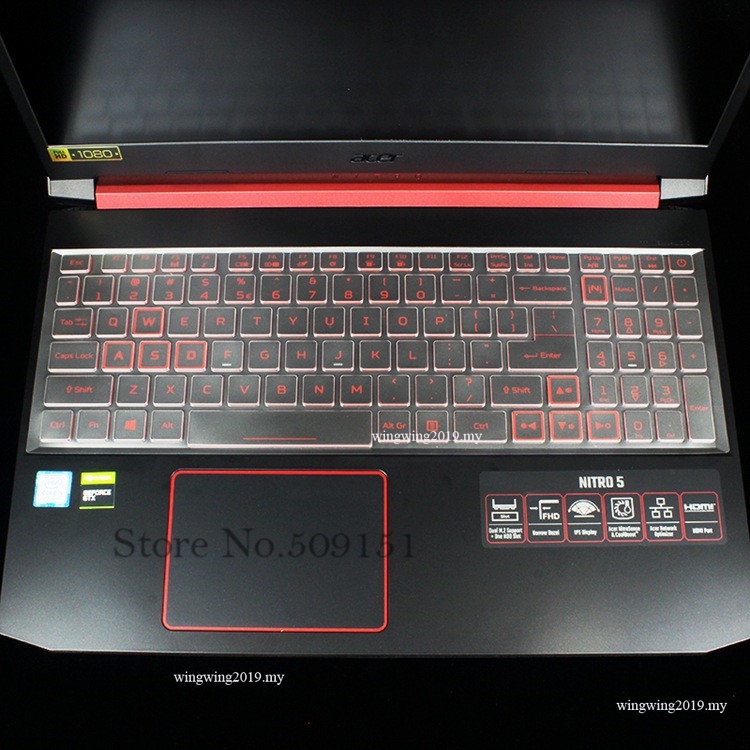 Skin Pelindung Cover Keyboard TPU 15.6 inch Untuk Laptop Acer Nitro 5an515 54 54W2 AN515-54 51M5/17.3 inch Acer Nitro 5an517-51 56YW