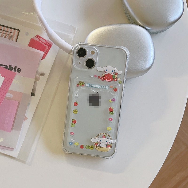 Card Case Cinnamoroll &amp; Pochacco Soft Case HP iP iPhone 14 13 12 11 Pro X XS XR Max 7 8 + Plus FTD Casing Apple