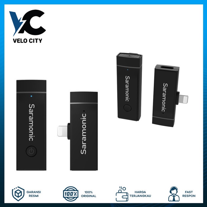 Saramonic Blink Go D1 Kit 2.4GHz Dual-Channel Wireless Microphone iOS