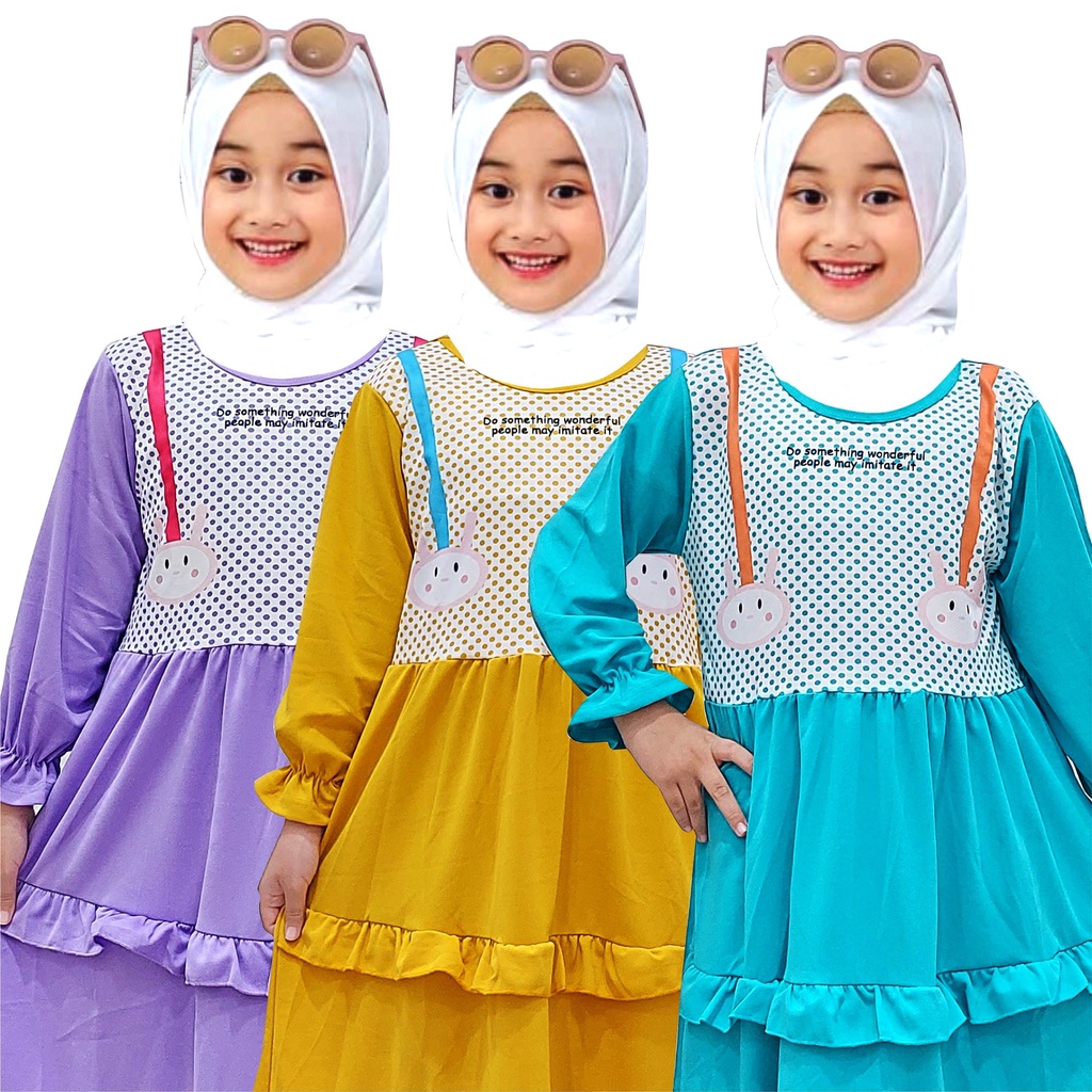 Gamis Anak Leny Polkadot CKids
