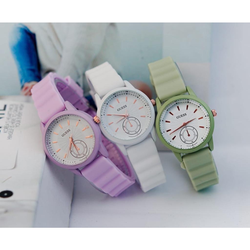 BAJ Jam Tangan Quartz Strap PU Analog Casual Gaya Retro Wanita &amp; Pria Ulzzang Watch Korean Fashion RM089