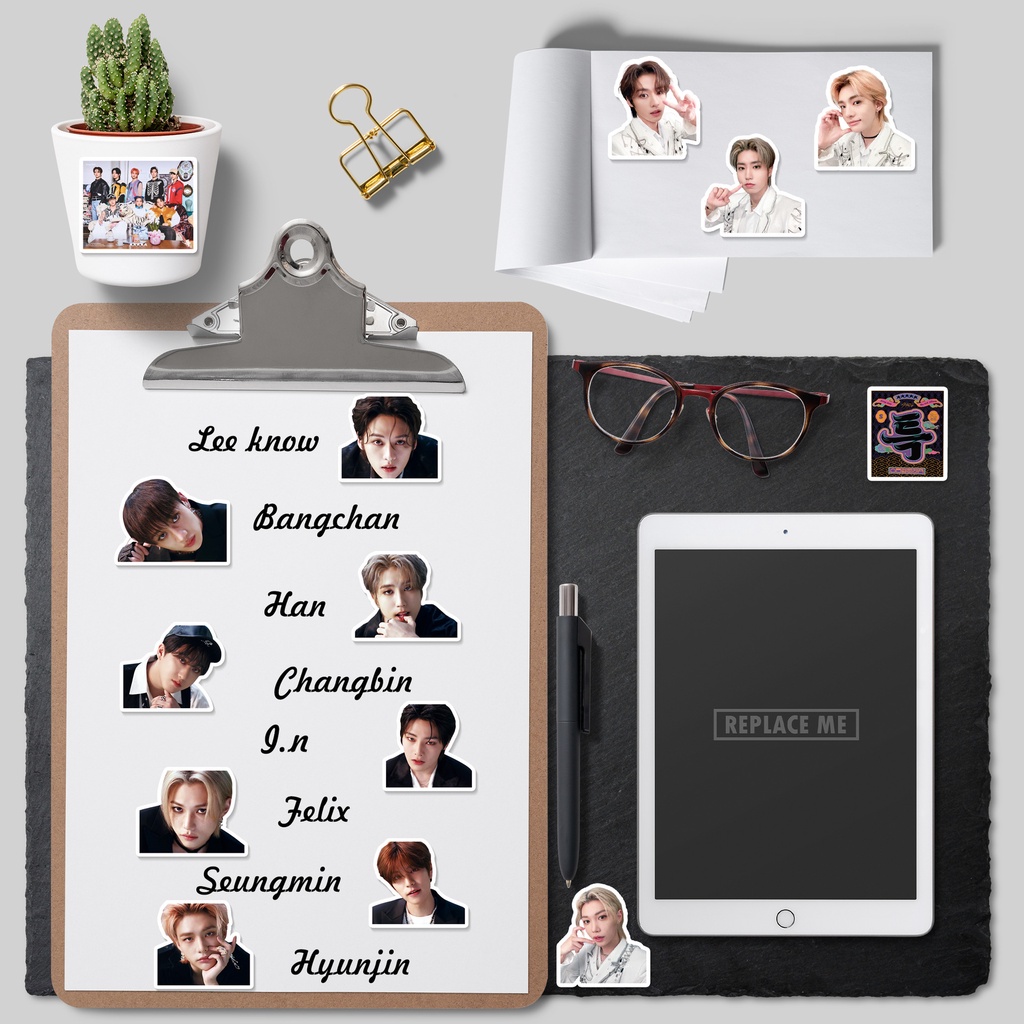 88pcs /set STRAY KIDS Stiker Album 5-bintang Laptop Ponsel Bagasi DIY Dekorasi Straykids Pasta Tahan Air