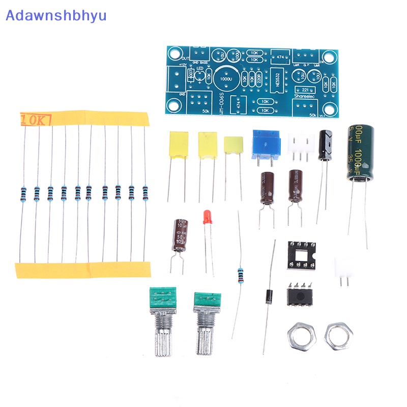 Adhyu Low Pass Filter Bass Subwoofer Pre-AMP Amplifier Board Dual Power NE5532 ID