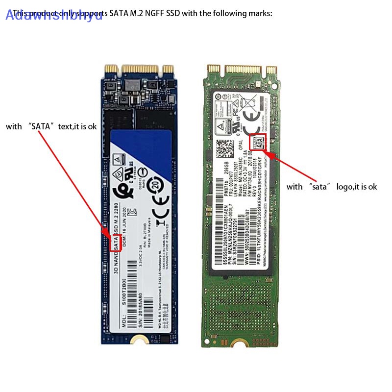 Adhyu B+m Kunci sata m.2 ngff ssd to sata 3naik m.2 to sata adapter Kartu Ekspanding ID