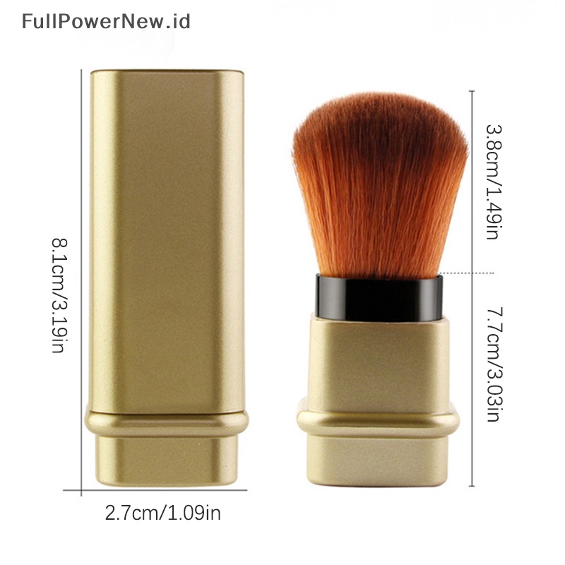 Power Retractable Cosmetic Powder Blush Contour Foundation Brush Alat Travel Portable ID