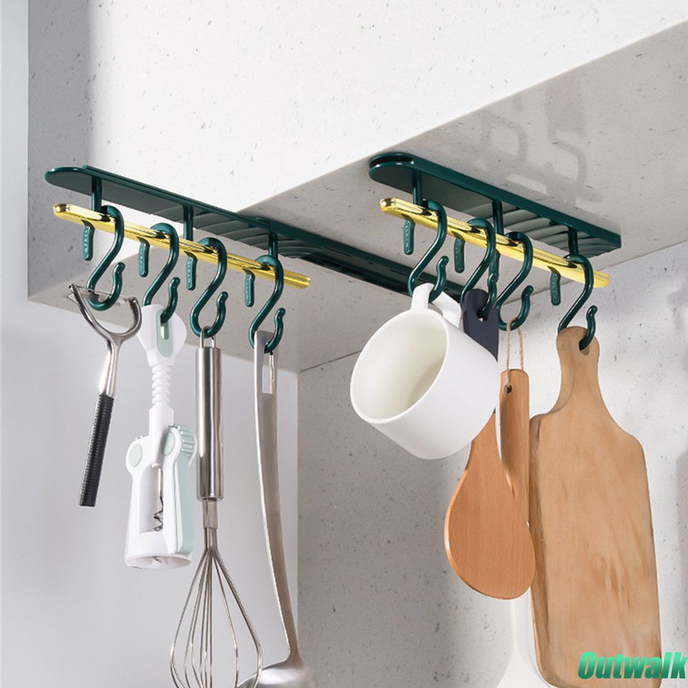 ღ Retractable Gap Hook Lemari Sepatu Lemari Gantung Rak Dinding Multifungsi 4-kait Dapur Kamar Mandi Mesin Cuci Samping Lengket hook