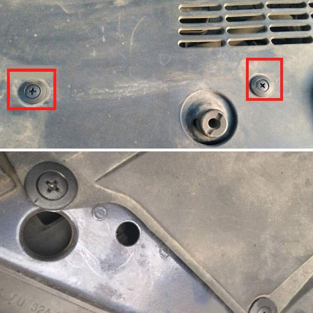 Populer 50pcs Klip Penahan Hitam Lubang 8mm Plastik Paku Keling Pengikat Untuk Untuk Hyundai